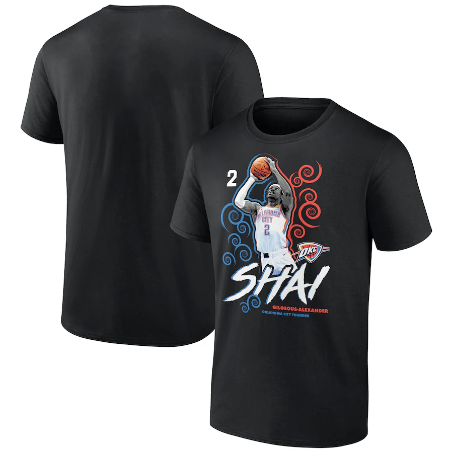 Men Oklahoma City Thunder  short T Shirt 2025 style 2